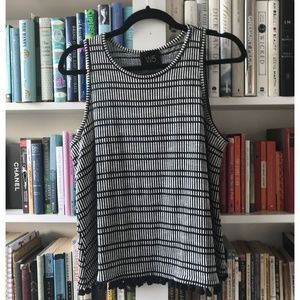 Anthropology W5 Sleeveless Top with Fringe Detail